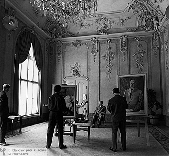 Portrait and Bust of Walter Ulbricht (August 1964)